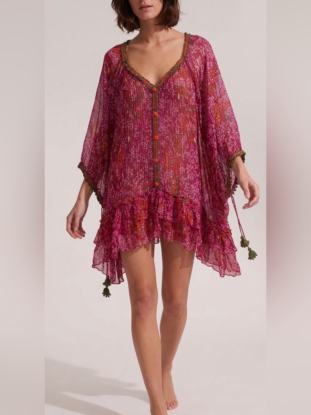 Poupette St. Barth Nava Poncho Dress